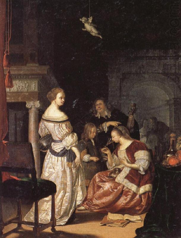 The Painter with His Family, Frans van Mieris